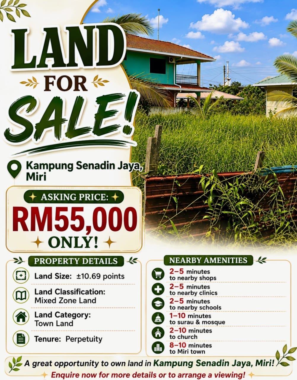 Empty Land Lot FOR SALE